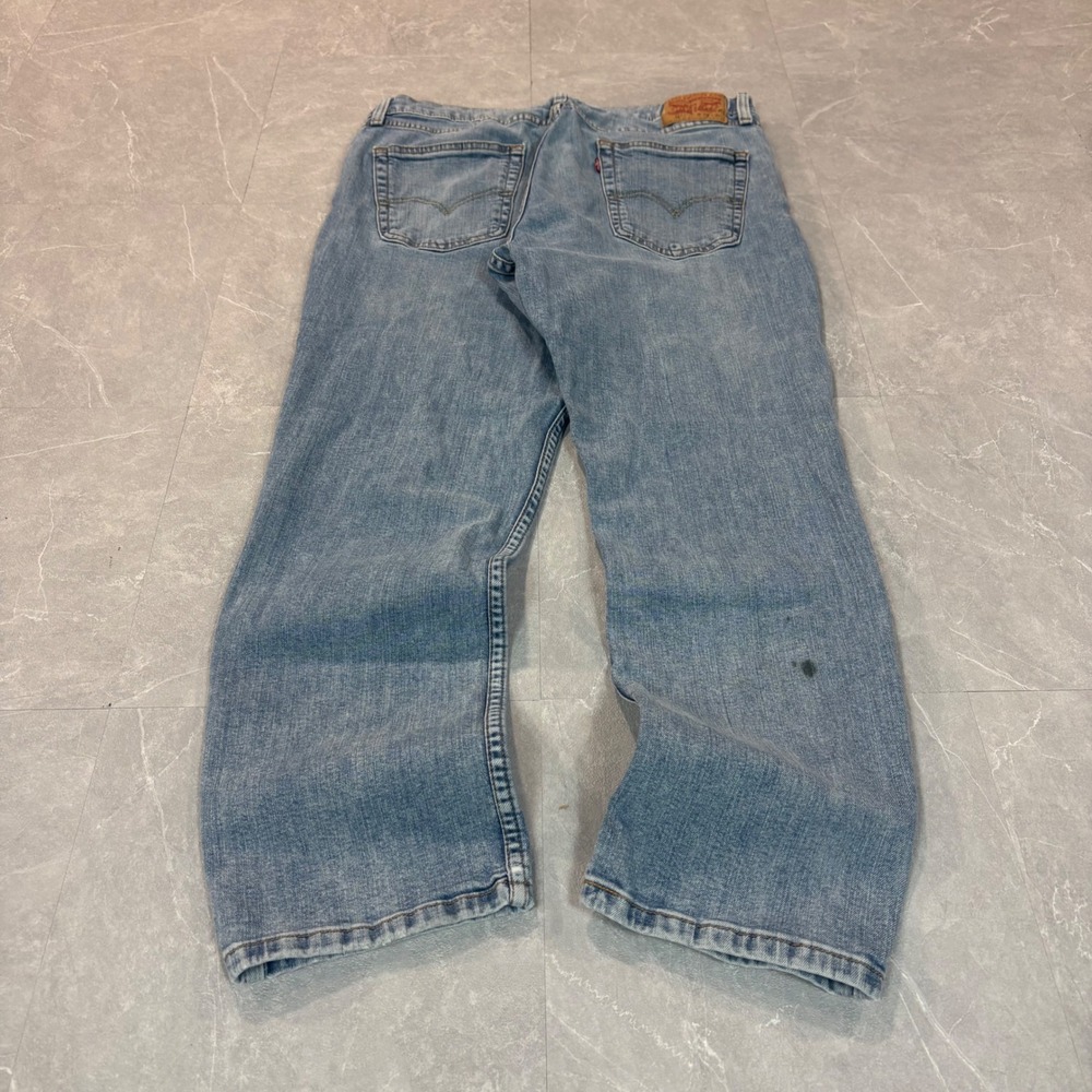 Levis 511 Slim Fit Jeans Mens 36x30 Light Wash Blue Denim Pants 2325